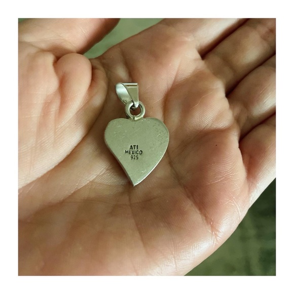 Vintage Taxco Turquoise Pendant 70s - Picture 3 of 3